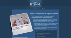 Desktop Screenshot of begbrokehomestay.co.uk